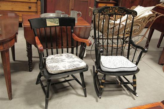 TWO NICHOLS STONE CHAIRS An 110434