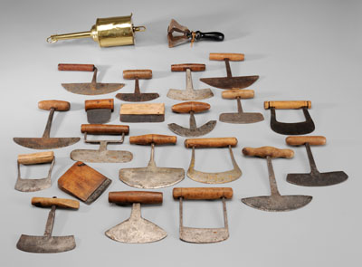 Twenty-Two Food Cutters and Scrapers