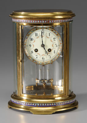 Crystal Regulator Shelf Clock French,