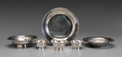 Six Pieces Sterling Hollowware