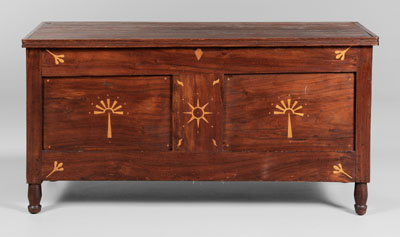 Rare Federal Inlaid Blanket Chest 110e6c