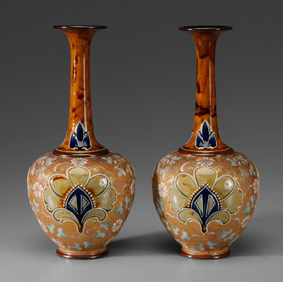 Pair Royal Doulton Vases British  110e69
