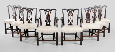Set of eight Chippendale Style 110eac
