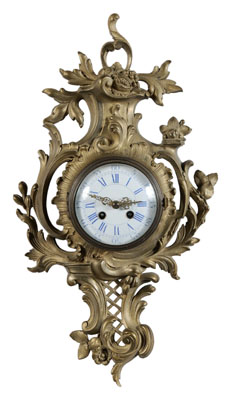 Ormolu-Mounted Rococo Wall Clock