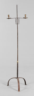 Wrought Iron Floor Lamp probably American,