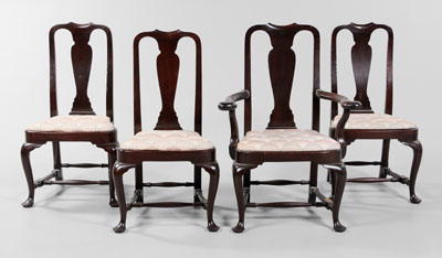Set of Four Queen Anne Style Chairs 110eff