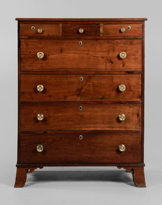 Southern Federal Walnut Tall Chest