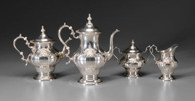 Gorham Four-Piece Sterling Tea Service