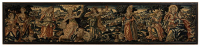 Fine Early Allegorical Embroidery 110f55