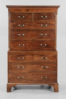 George III Mahogany Chest on Chest 110f5d