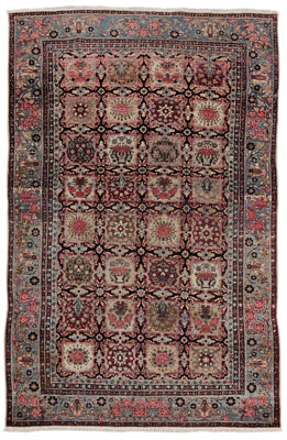 Persian Rug four rows with repeating 110fc7
