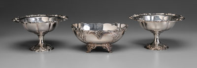 Pair Silver Plated Compotes Bowl 110ff1