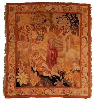 Hand-Loomed Tapestry Continental, probably