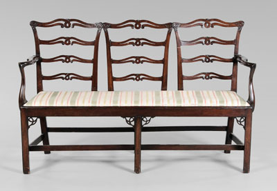 Chippendale Style Triple Chair 111003