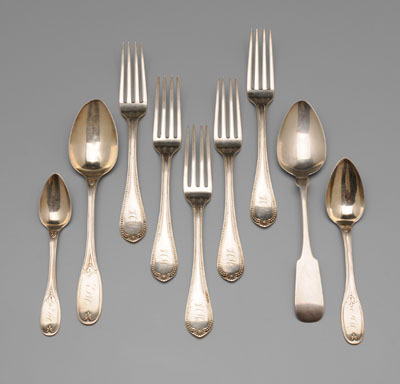 Southern Coin Silver Flatware Charleston  11100d