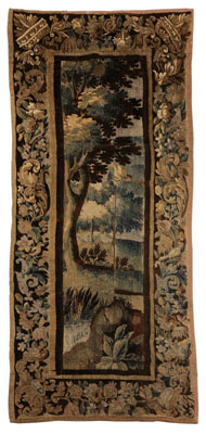 Verdure Tapestry probably Flemish  111023