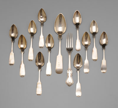 Southern Coin Silver Flatware Charleston  11105a