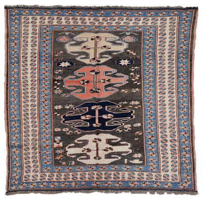 Kazak Style Rug Turkish, mid 20th