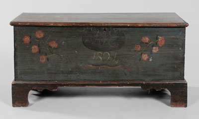 Fine Southern Blanket Chest attributed 11105c