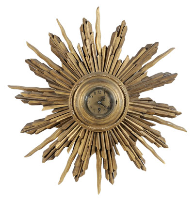 Louis XVI Style Sunburst Wall Clock 111077