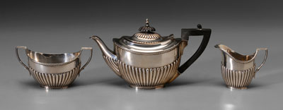 English Silver Tea Service early 111079