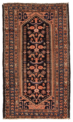 Hamadan Rug 20th century, long