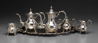 Japanese Sterling Tea Service mid 11109a