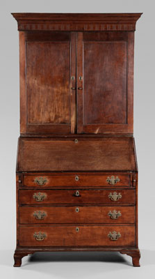 Chippendale Cherry Desk and Bookcase 1110b1