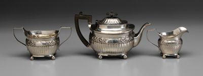 George III Silver Tea Service late 1110cc