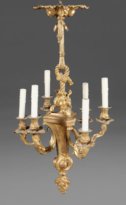 Louis XV Style Gilt Bronze Chandelier