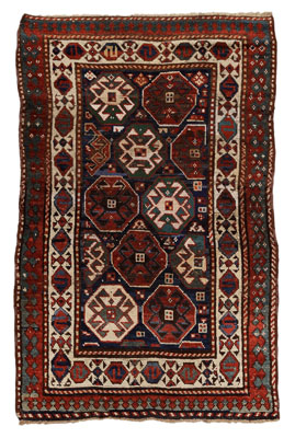 Kazak Rug Caucasian, multiple octagonal