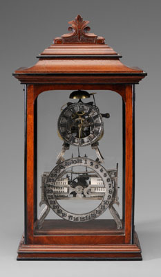 American Victorian Skeleton Clock