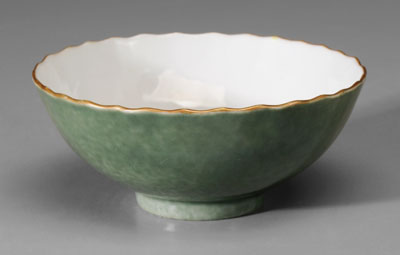Green Glazed Ceramic Bowl Chinese  111153