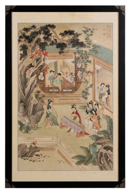 Silk Hanging Scroll Chinese, in the