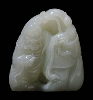Carved Jade Figure of Immortal 11116e