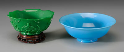 Two Peking Glass Bowls Chinese  111182
