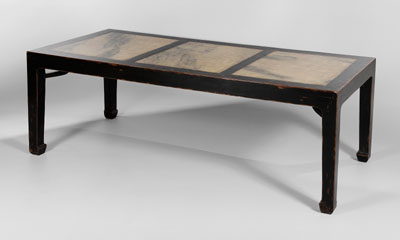 Black Lacquered Dining Table Chinese  111183