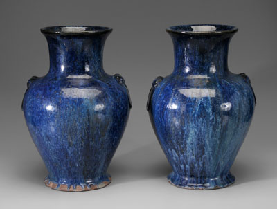 Pair Flamb Porcelain Vases Chinese  111197