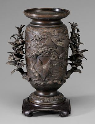 Bronze Vase Japanese late 19th early 1111a5