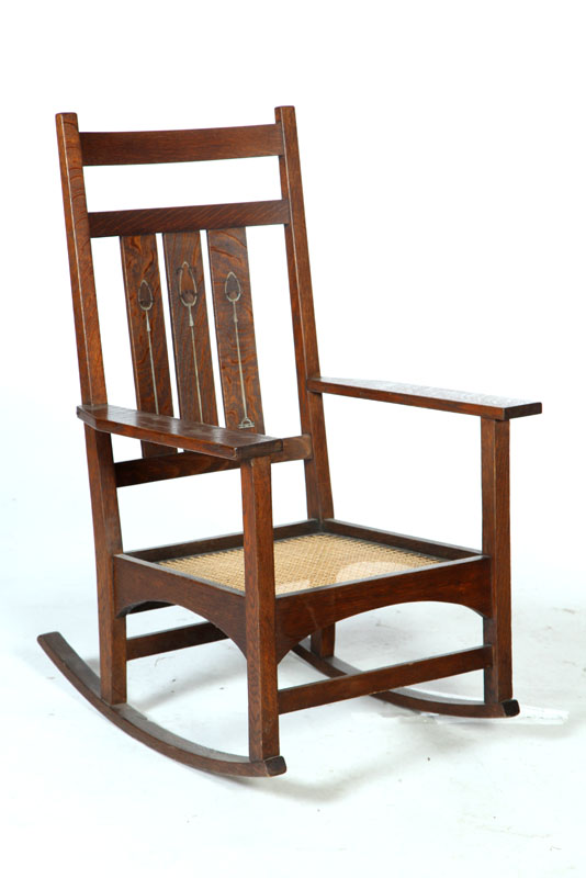 ARTS CRAFTS ROCKING CHAIR Designed 1114b3