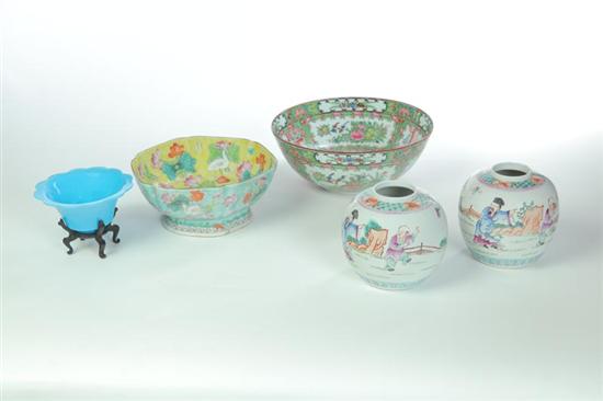 FIVE ASIAN PIECES China 20th 1114e3