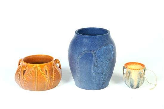 THREE EPHRAIM POTTERY VASES.  Wisconsin