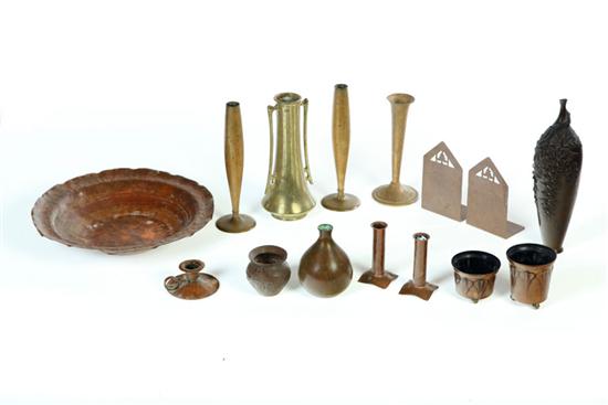 FIFTEEN PIECES OF METALWARE American 111574