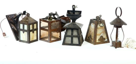 GROUP OF LAMPS.  American  20th