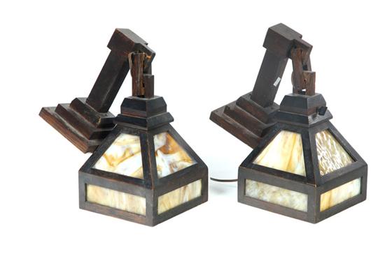 PAIR OF ARTS CRAFTS BRACKET LIGHTS  111585