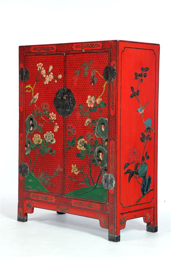 LACQUERED CABINET Asian late 111595