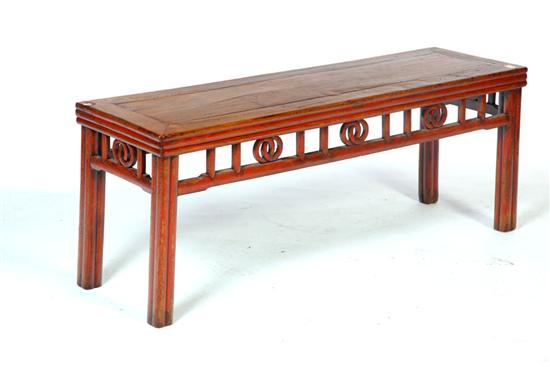 BENCH China 20th century hardwood  11160f