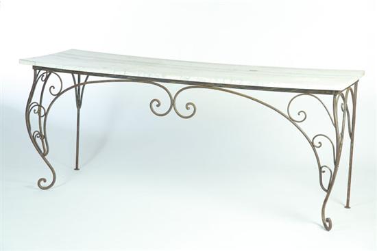 MARBLE TOP TABLE.  American or