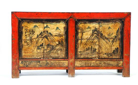 SIDE CABINET.  Mongolia  late 19th-early