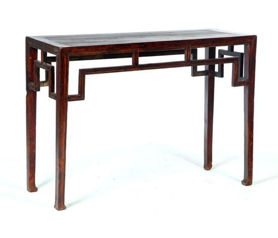 SIDE TABLE.  China  20th century  elm.